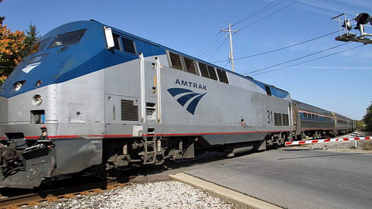 Un train d’Amtrak.
