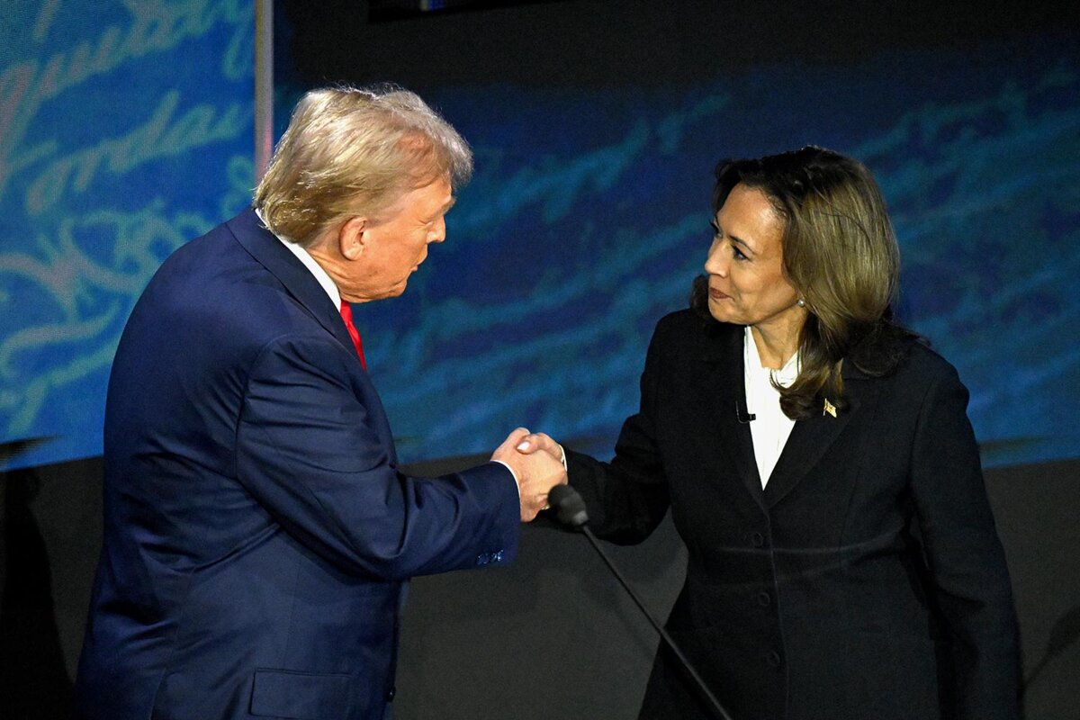 Pour leur premier débat, Kamala Harris dépeint Donald Trump en homme du passé | Mediapart